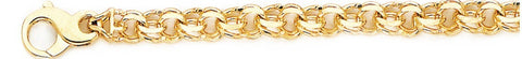 6.5mm Double Link Bracelet custom made gold chain
