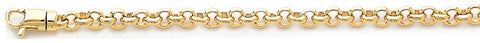 4mm Domed Rolo Link Bracelet custom made gold chain