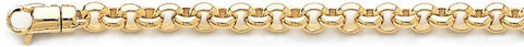 6mm Domed Rolo Link Bracelet custom made gold chain