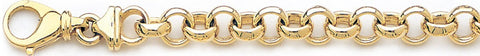 8mm Domed Rolo Link Bracelet custom made gold chain