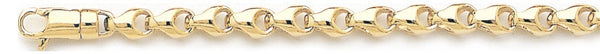 18k yellow gold chain, 14k yellow gold chain 5.3mm Balloon Link Bracelet