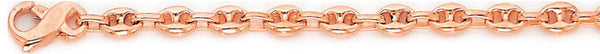 14k rose gold, 18k pink gold chain 5.1mm Mariner Link Bracelet