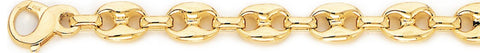 8mm Mariner Link Bracelet custom made gold chain