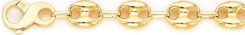 11.2mm Mariner Link Bracelet custom made gold chain