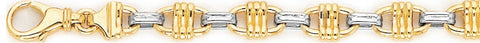 7.6mm Quasi Link Bracelet custom made gold chain