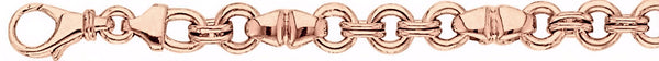 14k rose gold, 18k pink gold chain 7.4mm Animal II Link Bracelet