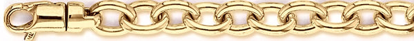 18k yellow gold chain, 14k yellow gold chain 8.8mm Open Rolo Chain Necklace