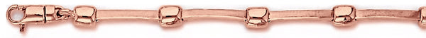 14k rose gold, 18k pink gold chain 4.7mm Square Link Bracelet