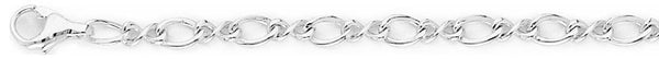 18k white gold chain, 14k white gold chain 4.2mm Christina Link Bracelet