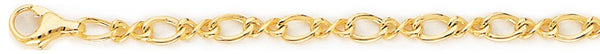 18k yellow gold chain, 14k yellow gold chain 4.2mm Christina Link Bracelet