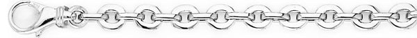 18k white gold chain, 14k white gold chain 6.2mm Bella Link Bracelet