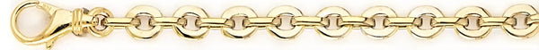18k yellow gold chain, 14k yellow gold chain 6.2mm Bella Link Bracelet