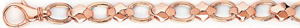 14k rose gold, 18k pink gold chain 6.9mm Lola Link Bracelet