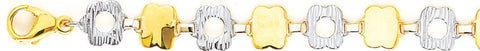 8.9mm Geo I Link Bracelet custom made gold chain