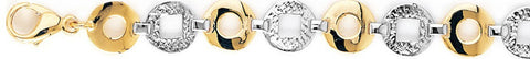 9.7mm Geo II Link Bracelet custom made gold chain