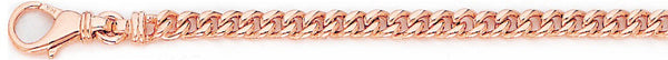 14k rose gold, 18k pink gold chain 4.4mm Miami Cuban Curb Link Bracelet