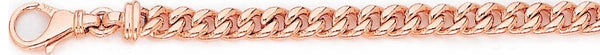 14k rose gold, 18k pink gold chain 5.5mm Miami Cuban Curb Link Bracelet