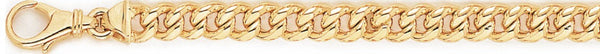 18k yellow gold chain, 14k yellow gold chain 6.6mm Miami Cuban Curb Chain Necklace