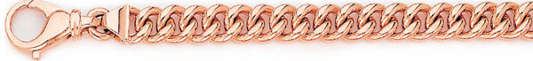 14k rose gold, 18k pink gold chain 7.4mm Miami Cuban Curb Link Bracelet