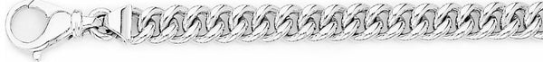 18k white gold chain, 14k white gold chain 7.4mm Miami Cuban Curb Link Bracelet