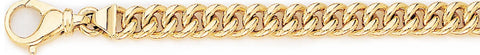 7.4mm Miami Cuban Curb Link Bracelet custom made gold chain
