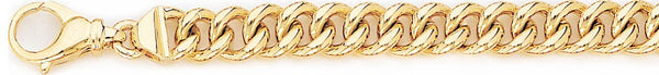 18k yellow gold chain, 14k yellow gold chain 8.7mm Miami Cuban Curb Link Bracelet
