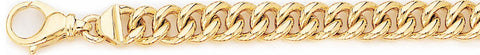 8.7mm Miami Cuban Curb Link Bracelet custom made gold chain