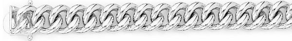 18k white gold chain, 14k white gold chain 10.2mm Miami Cuban Curb Link Bracelet