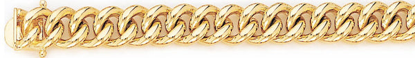 18k yellow gold chain, 14k yellow gold chain 10.2mm Miami Cuban Curb Link Bracelet
