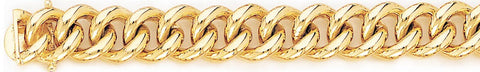 12mm Miami Cuban Curb Link Bracelet custom made gold chain