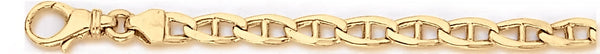 18k yellow gold chain, 14k yellow gold chain 4.8mm Anchor Link Bracelet
