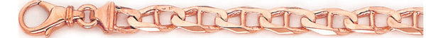 14k rose gold, 18k pink gold chain 6.2mm Anchor Link Bracelet