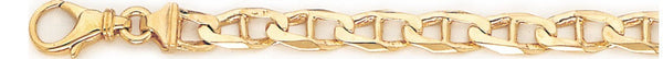 18k yellow gold chain, 14k yellow gold chain 6.2mm Anchor Link Bracelet