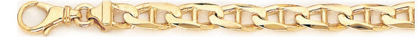 18k yellow gold chain, 14k yellow gold chain 6.6mm Anchor Link Bracelet
