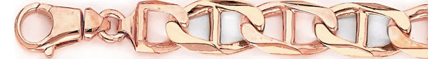 14k rose gold, 18k pink gold chain 12.5mm Anchor Link Bracelet