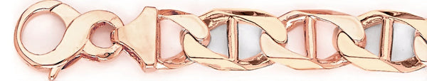 14k rose gold, 18k pink gold chain 14mm Anchor Link Bracelet