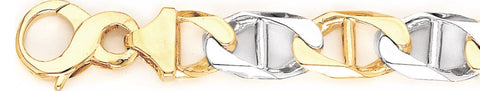 14mm Anchor Link Bracelet custom made gold chain