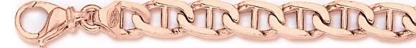 14k rose gold, 18k pink gold chain 2.6mm Anchor Link Bracelet