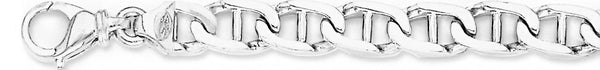 18k white gold chain, 14k white gold chain 2.6mm Anchor Link Bracelet