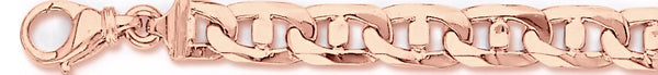 14k rose gold, 18k pink gold chain 9.4mm Anchor Link Bracelet
