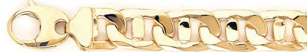 18k yellow gold chain, 14k yellow gold chain 13.6mm Anchor Link Bracelet