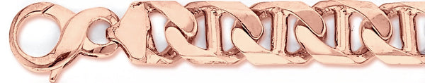 14k rose gold, 18k pink gold chain 14.9mm Anchor Link Bracelet