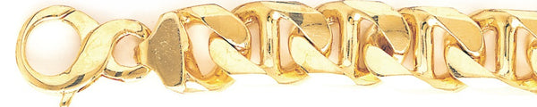 16mm Anchor Link Bracelet custom made gold chain