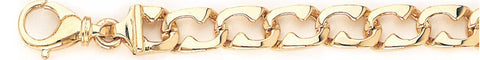 8.5mm Open Volare Link Bracelet custom made gold chain