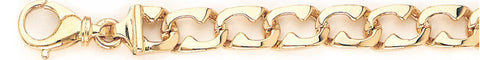 8.5mm Open Volare Link Bracelet custom made gold chain