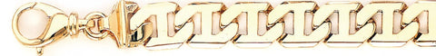 10.3mm Leo Link Bracelet custom made gold chain