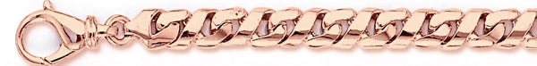 14k rose gold, 18k pink gold chain 7.4mm Infinity Link Bracelet