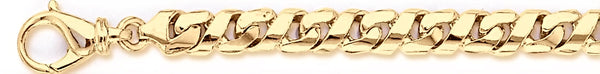 18k yellow gold chain, 14k yellow gold chain 7.4mm Infinity Link Bracelet
