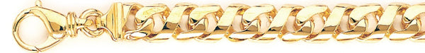 18k yellow gold chain, 14k yellow gold chain 8.9mm Infinity Link Bracelet