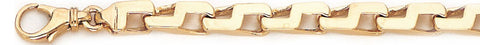 5.5mm Brick Chain Necklace custom made gold chain